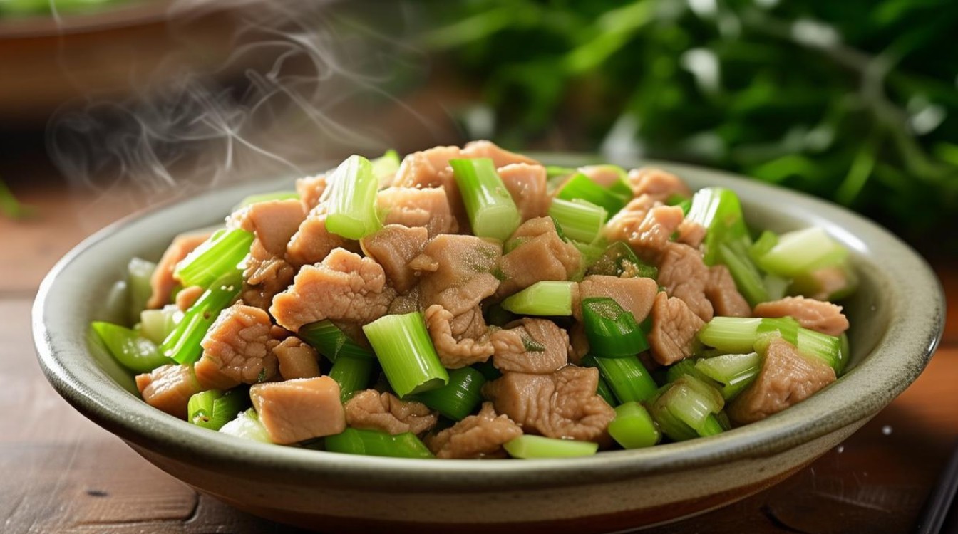 芹菜炒肉丁
