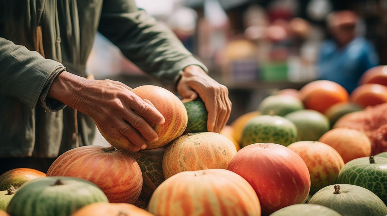 挑选香瓜 挑选香瓜