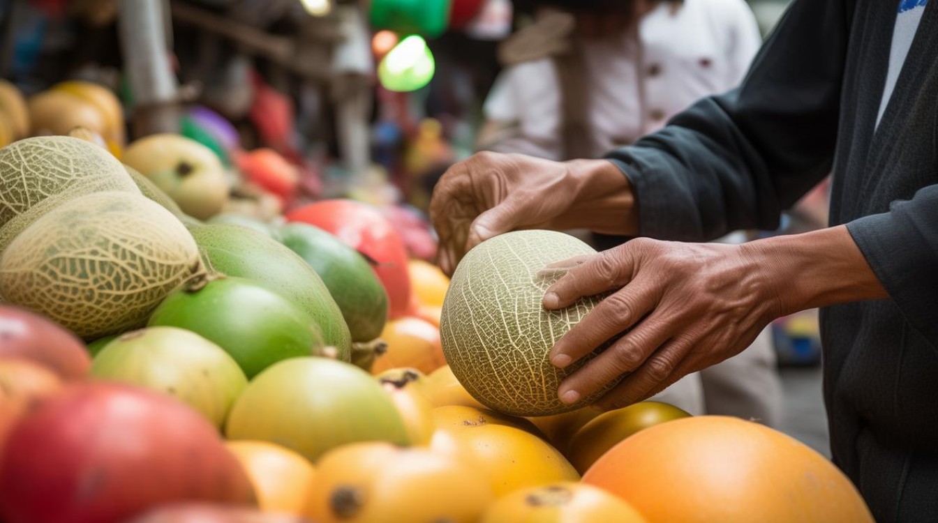 挑选香瓜 挑选香瓜