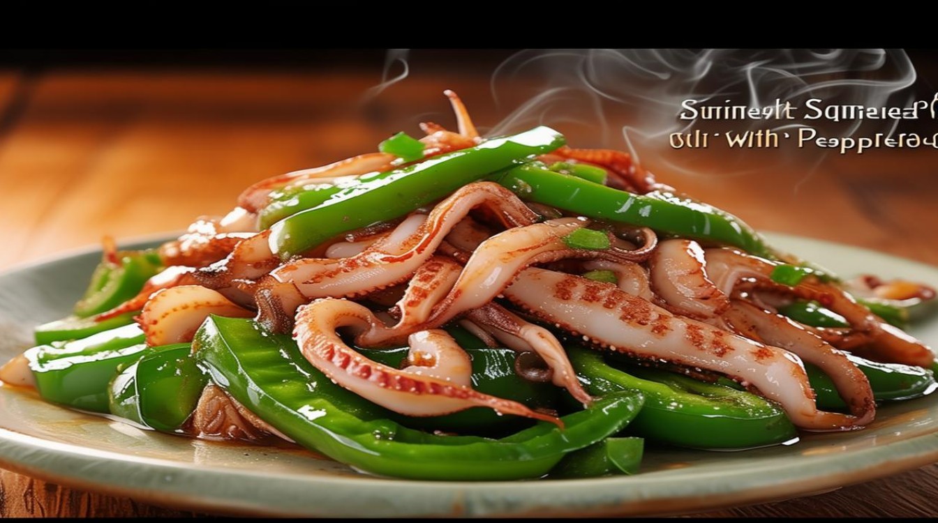 青椒炒鱿鱼 青椒炒鱿鱼