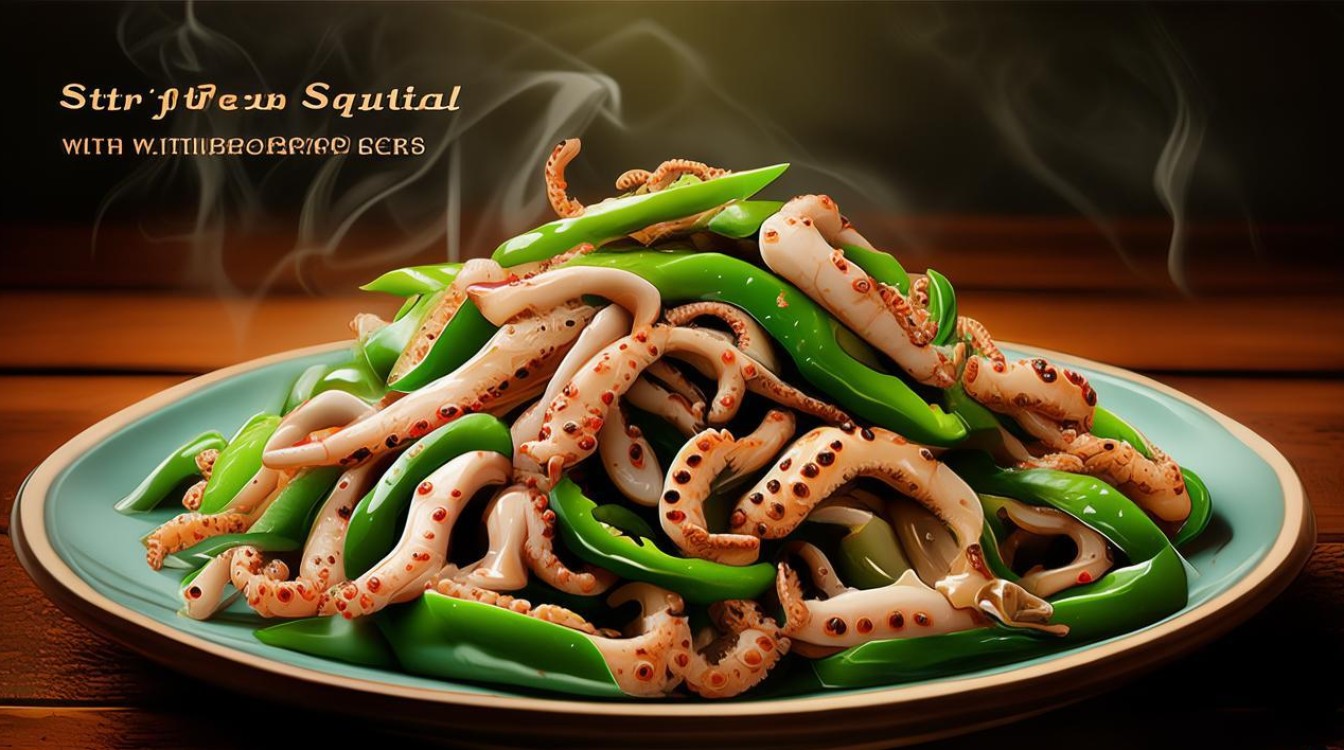 青椒炒鱿鱼 青椒炒鱿鱼