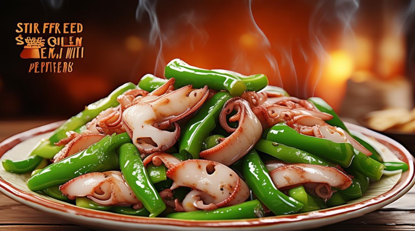 青椒炒鱿鱼 青椒炒鱿鱼