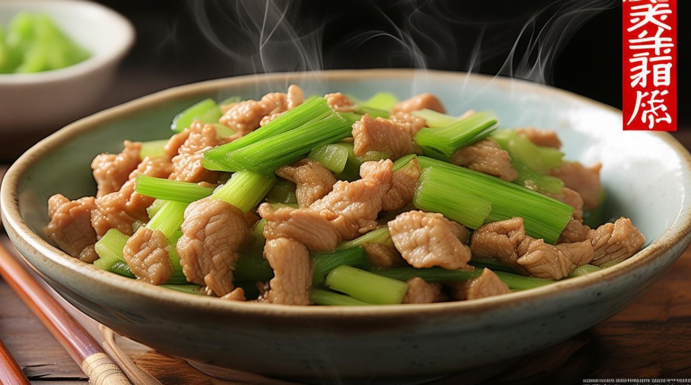 芹菜炒肉丁