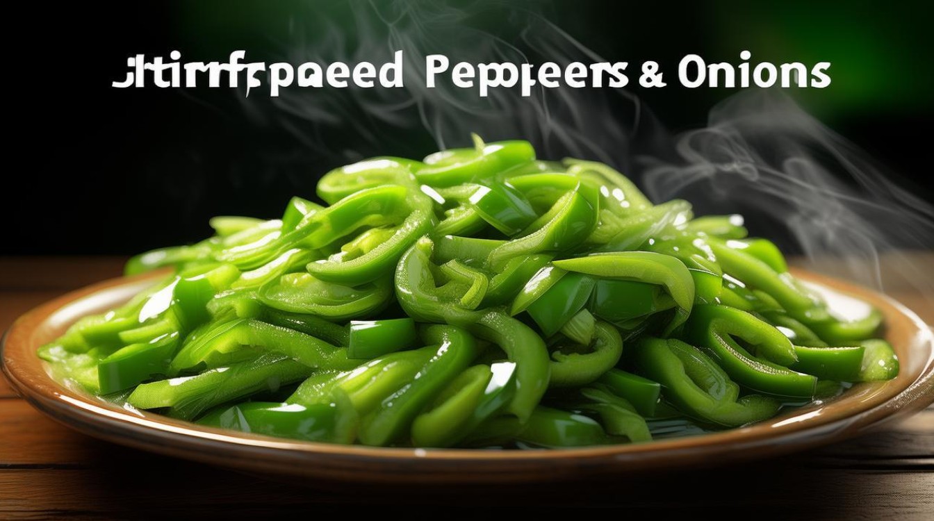 洋葱炒青椒