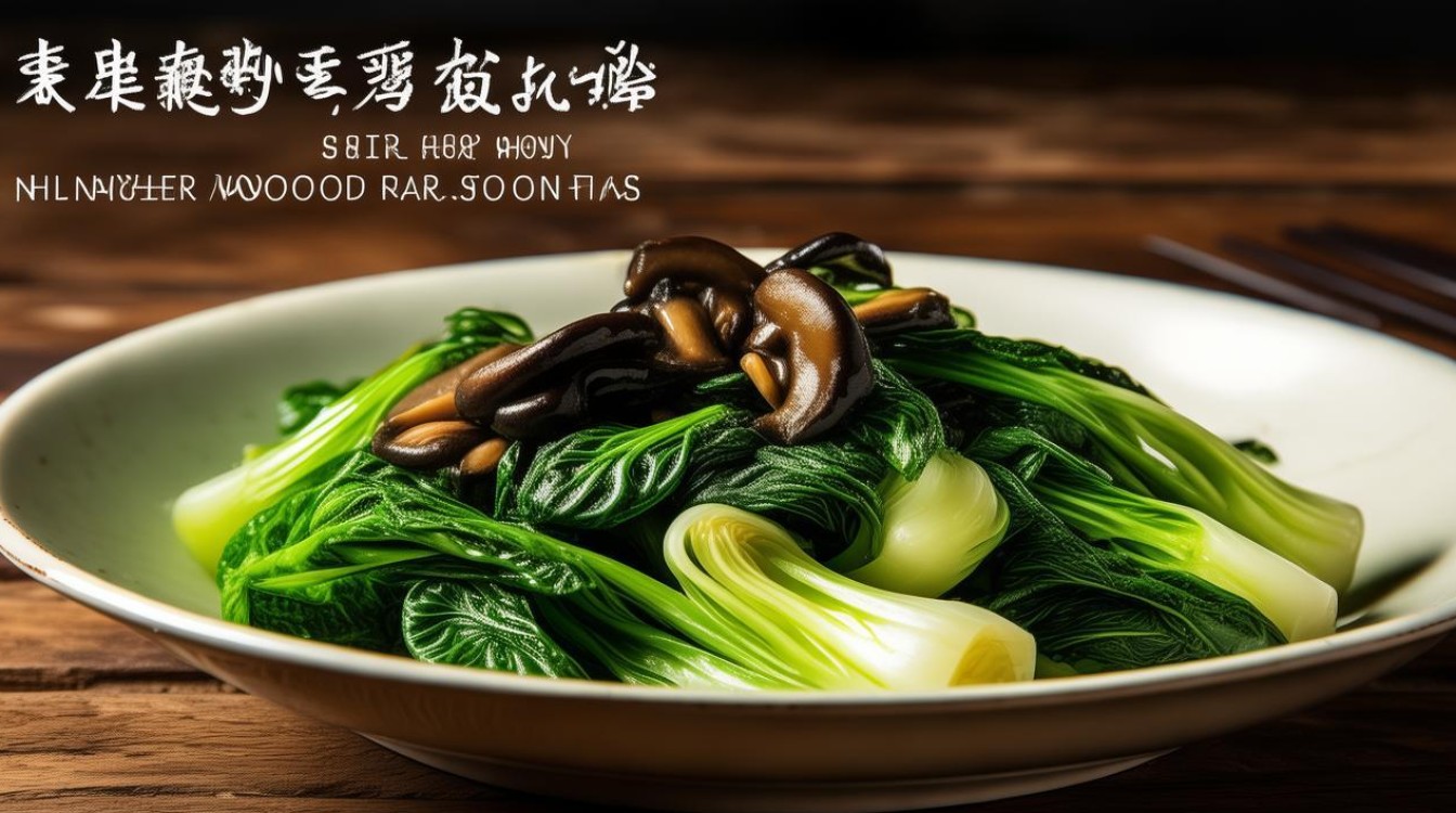 菠菜炒木耳