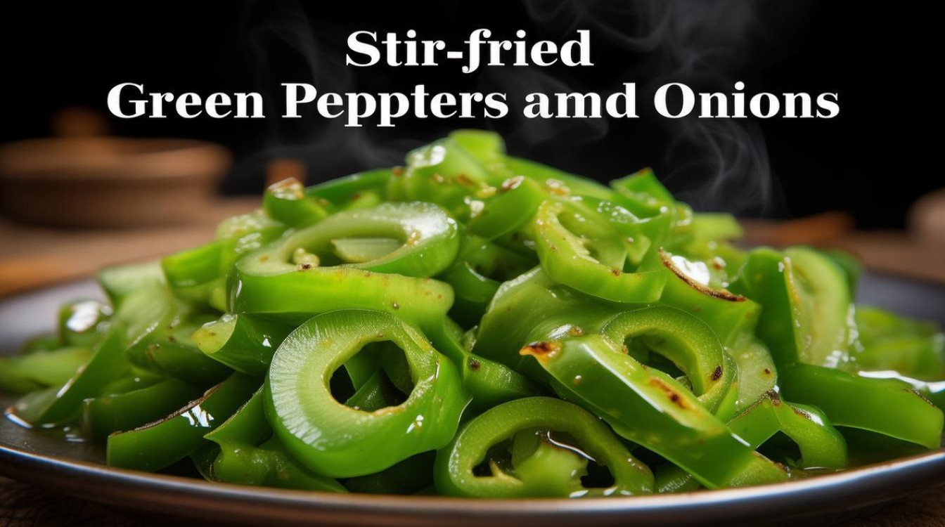 洋葱炒青椒