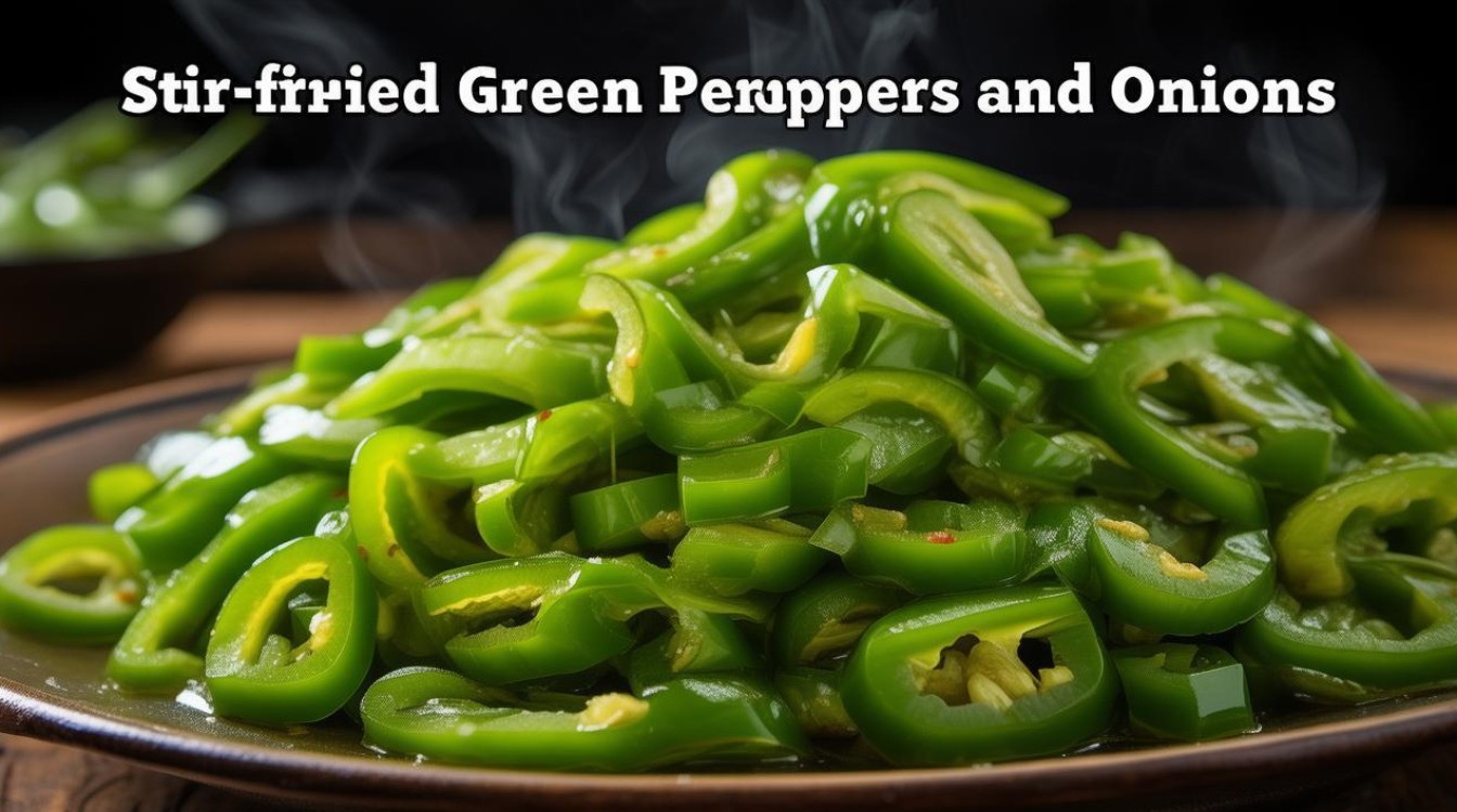 洋葱炒青椒