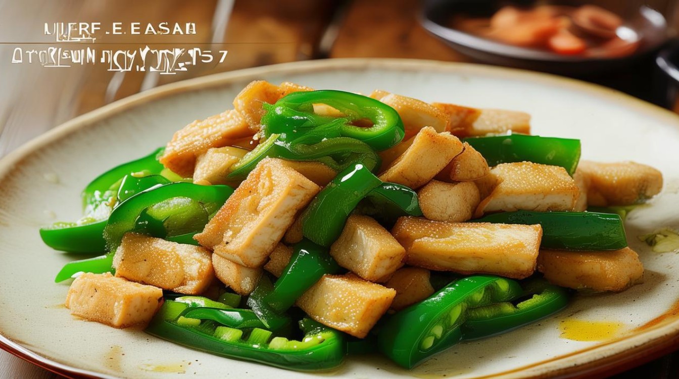 青椒炒面筋 青椒炒面筋