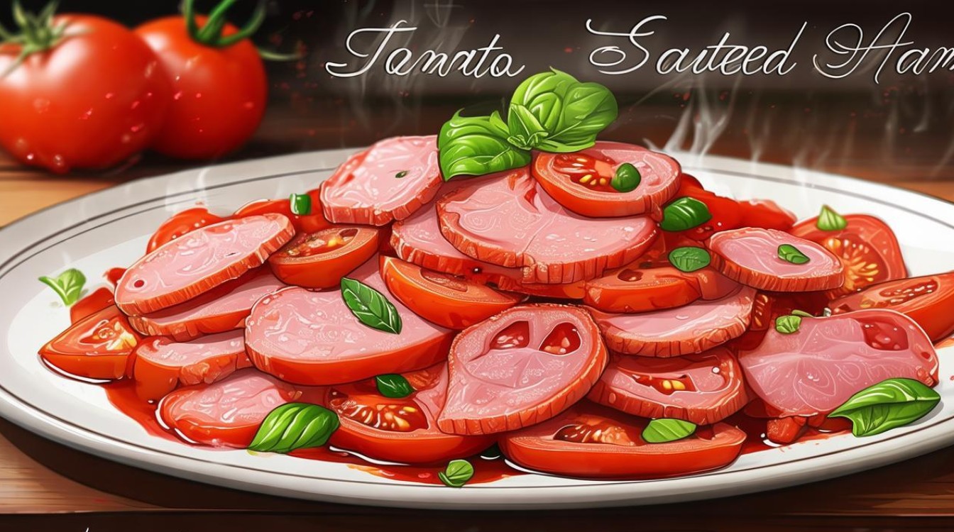 番茄炒火腿