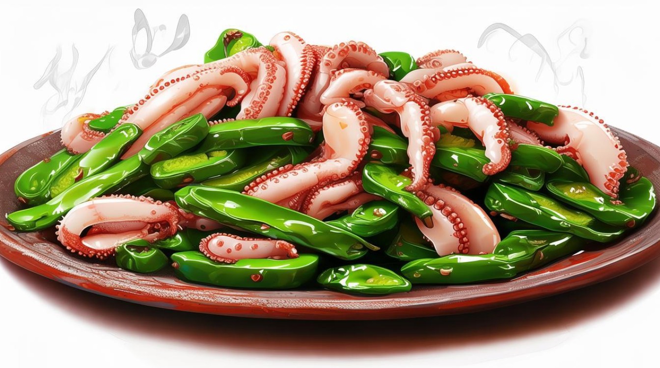 青椒炒鱿鱼 青椒炒鱿鱼