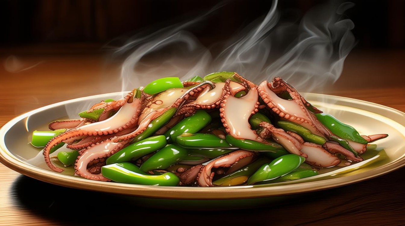 青椒炒鱿鱼 青椒炒鱿鱼