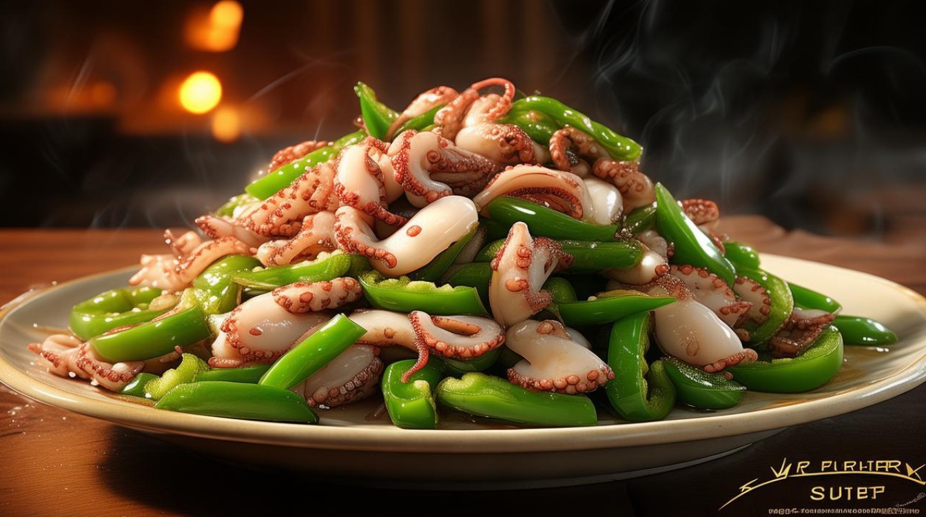 青椒炒鱿鱼 青椒炒鱿鱼