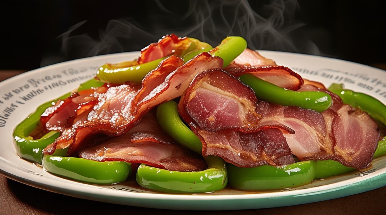 青椒炒培根