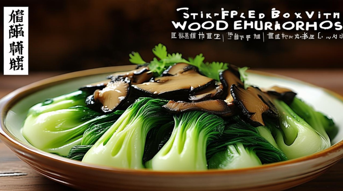 菠菜炒木耳