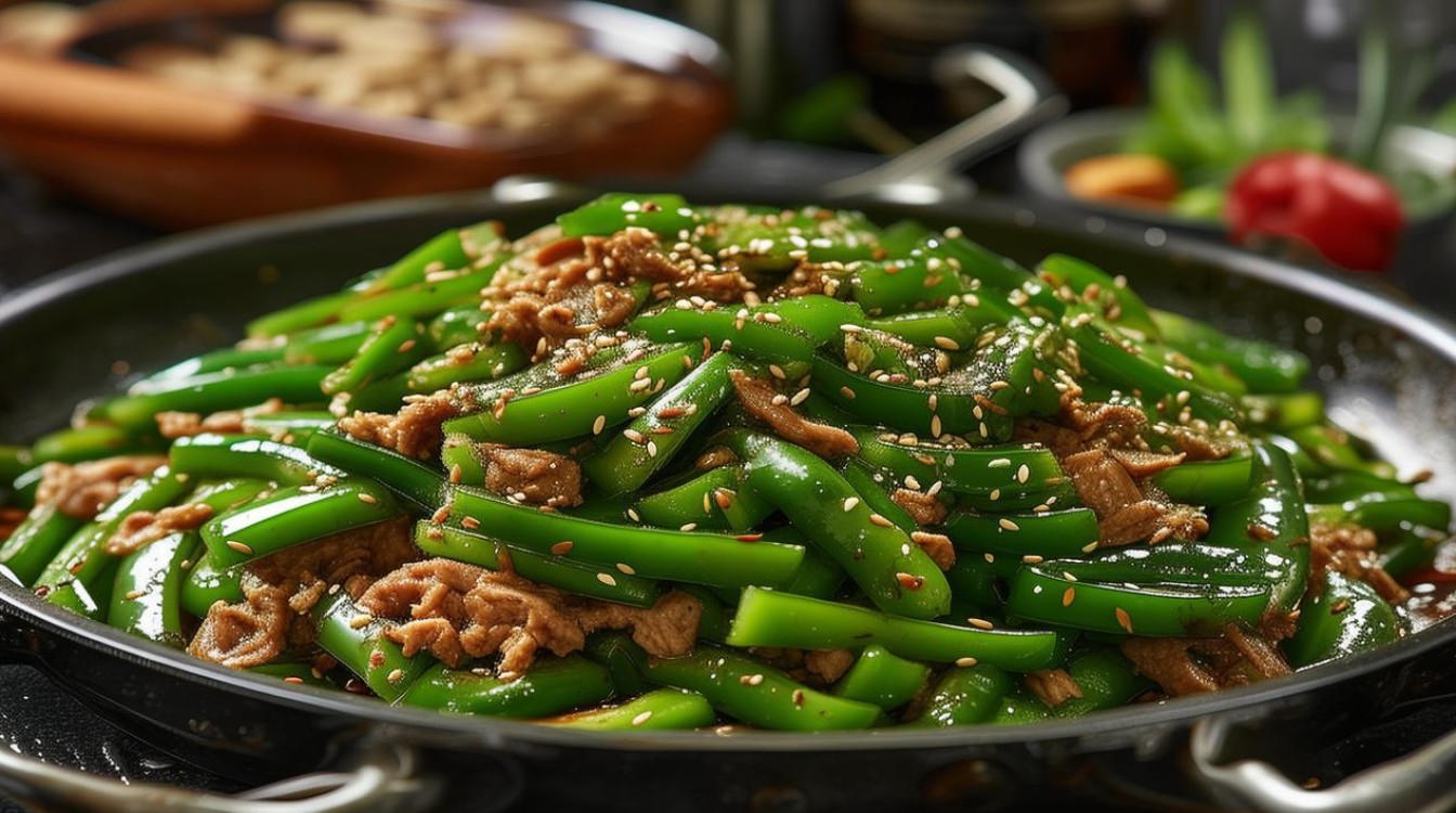 青椒炒肉丝的做法