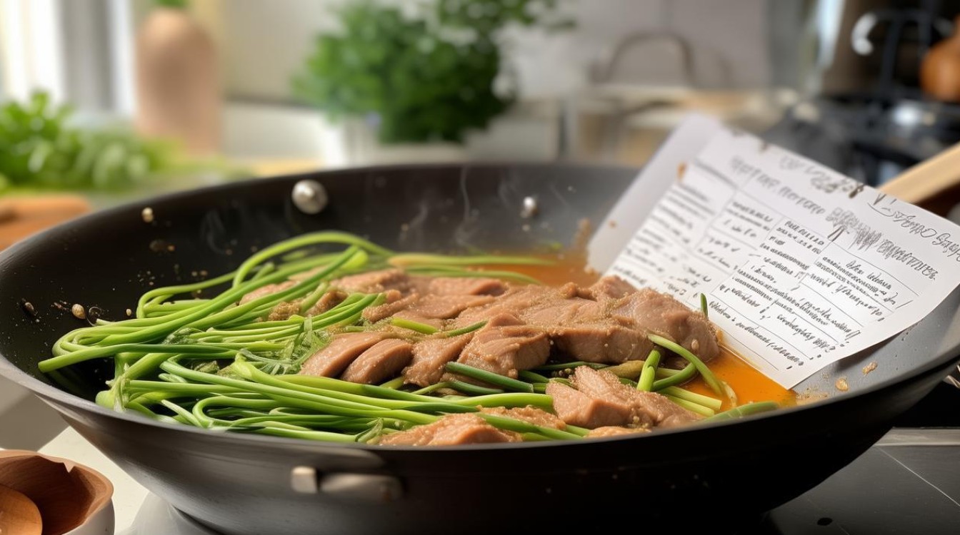 蒜苔炒肉的做法