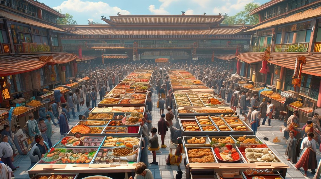 梁山好汉楼广场开展美食联赛比拼