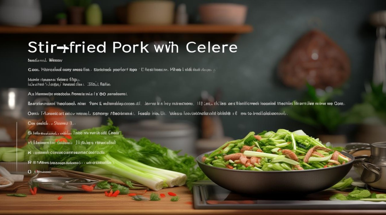 芹菜炒肉的做法