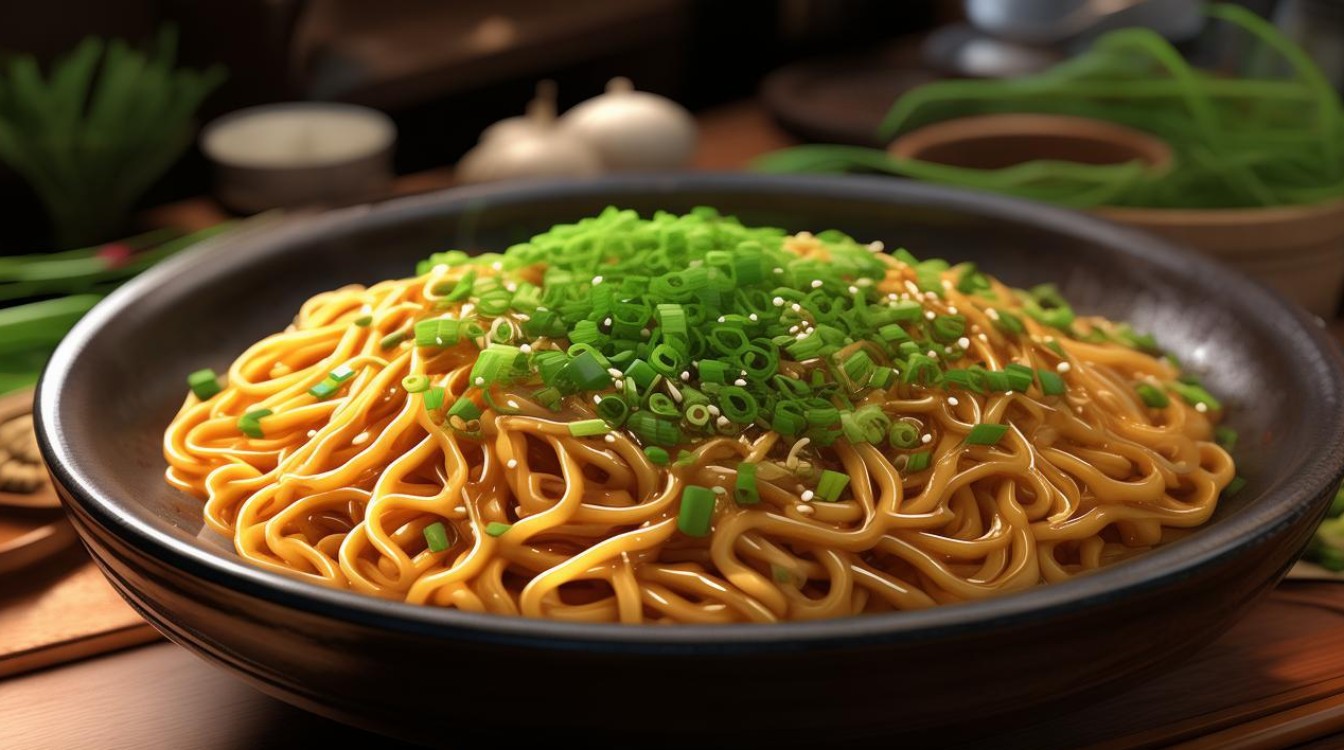 葱油拌面的做法