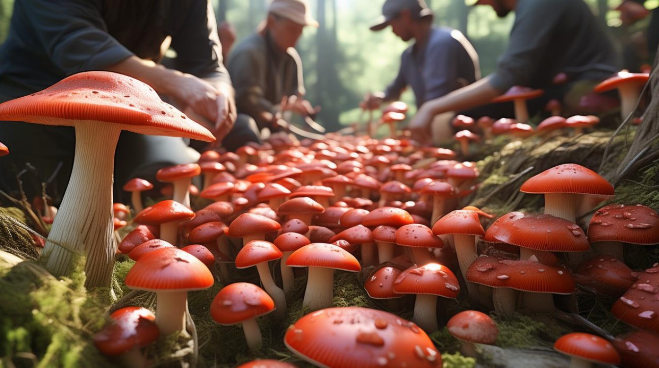 红菇挑选