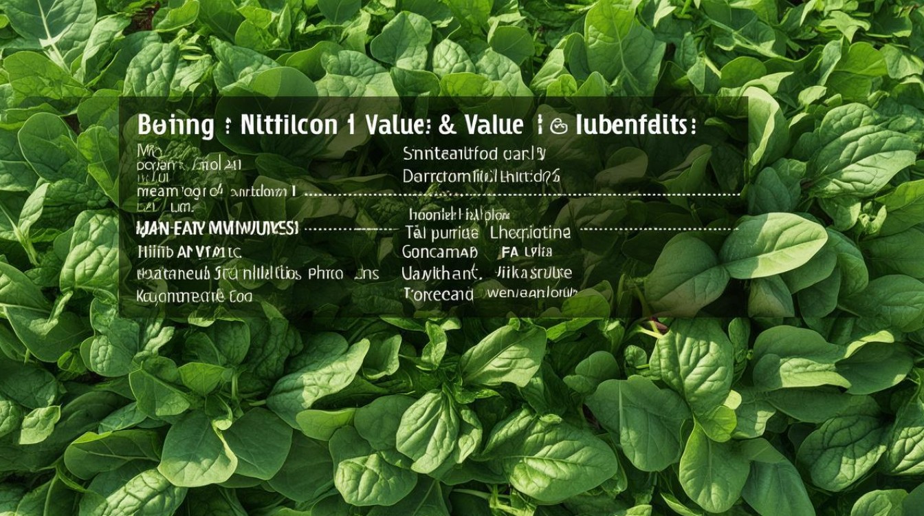 菠菜的营养价值及功效