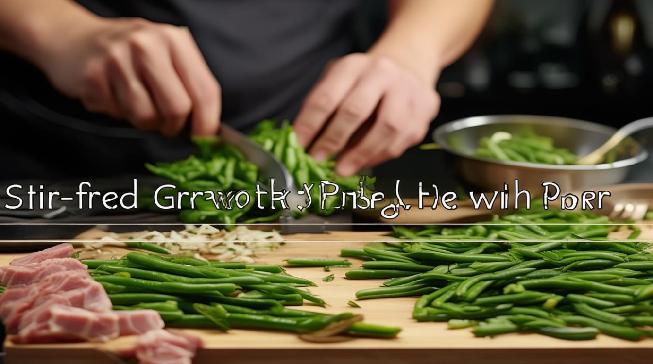 豆角炒肉的做法