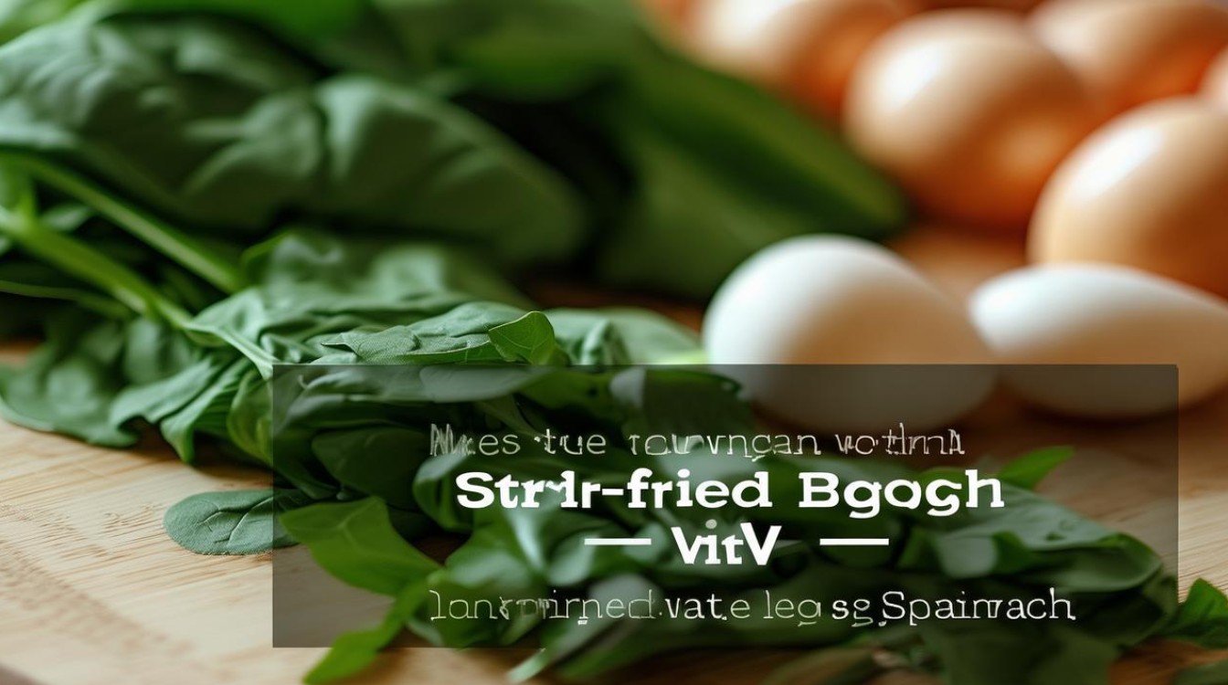 菠菜炒鸡蛋的做法