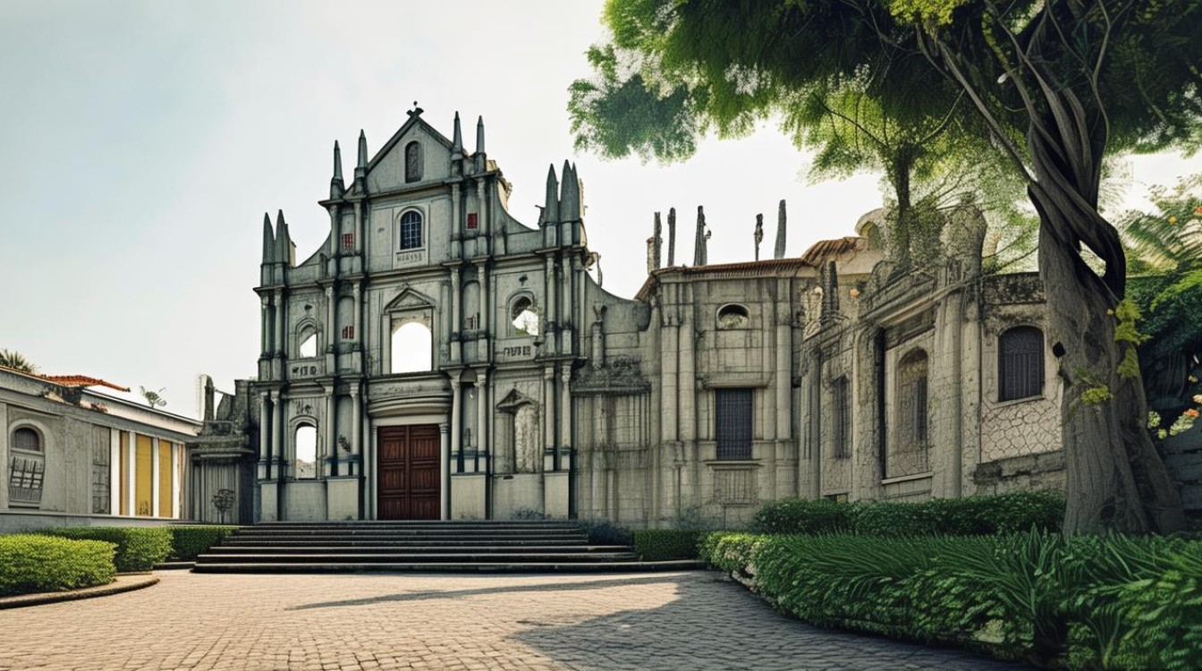 澳门大三巴景点