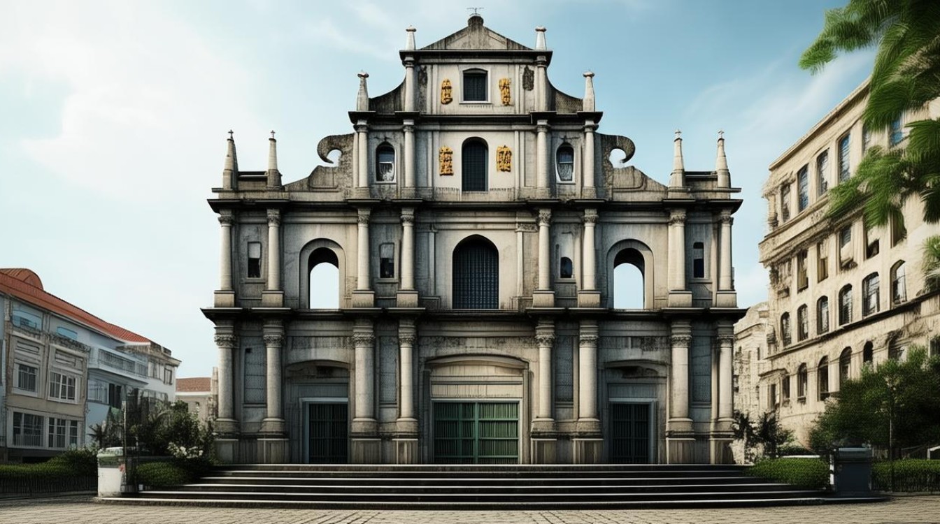 澳门大三巴景点