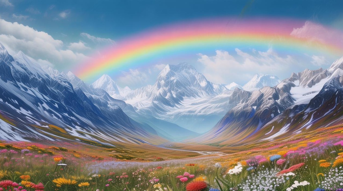 雪山彩虹谷景点 雪山彩虹谷景点