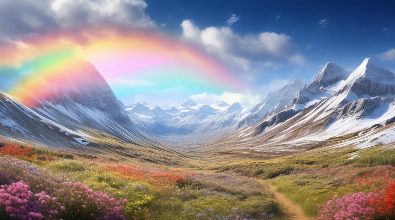 雪山彩虹谷景点 雪山彩虹谷景点