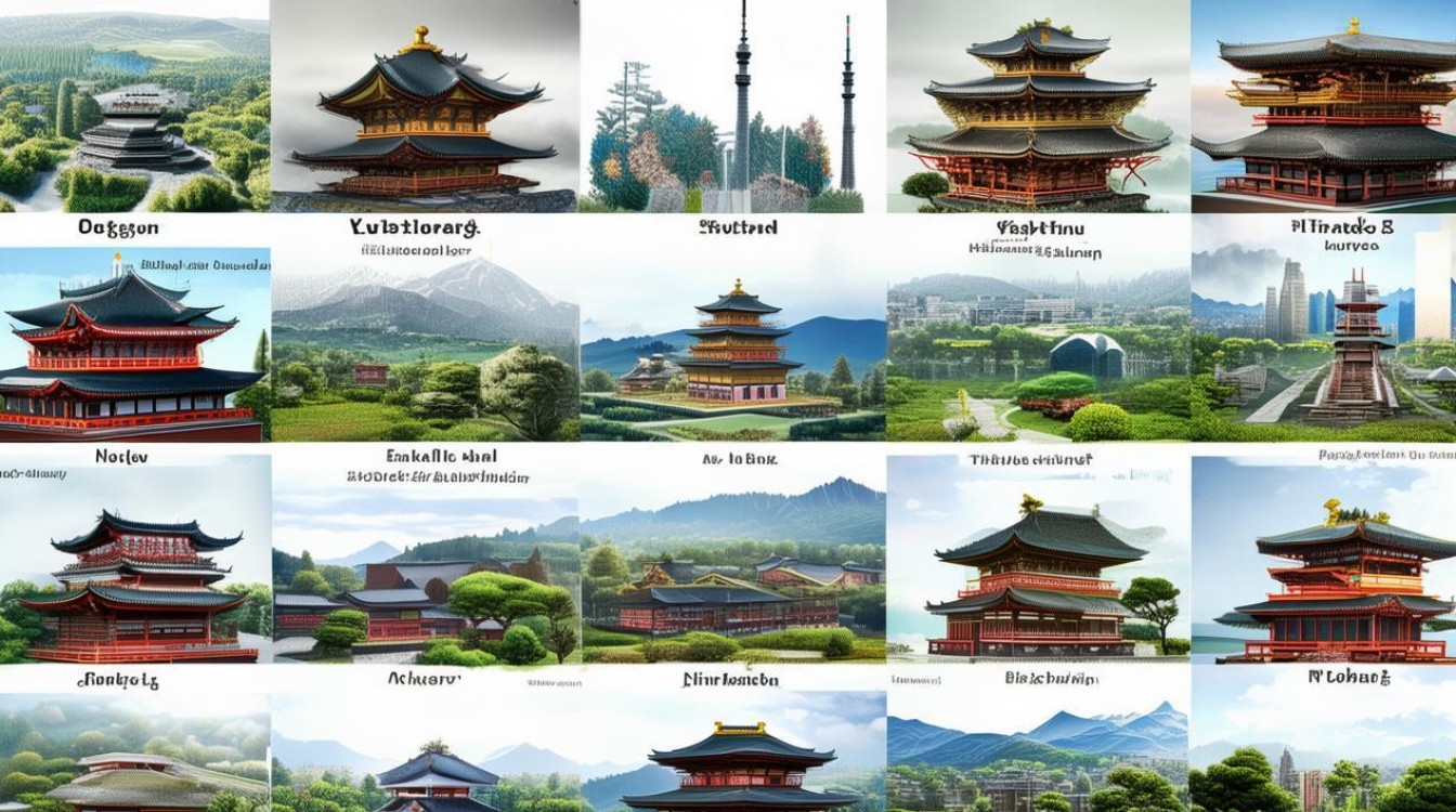 日本景点分布 日本景点分布