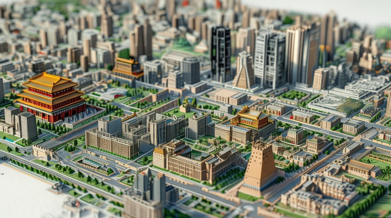 北京城区景点分布图