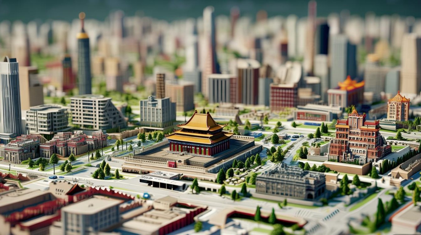 北京城区景点分布图