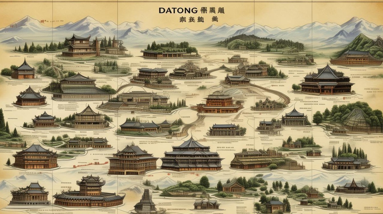 山西大同旅游景点地图