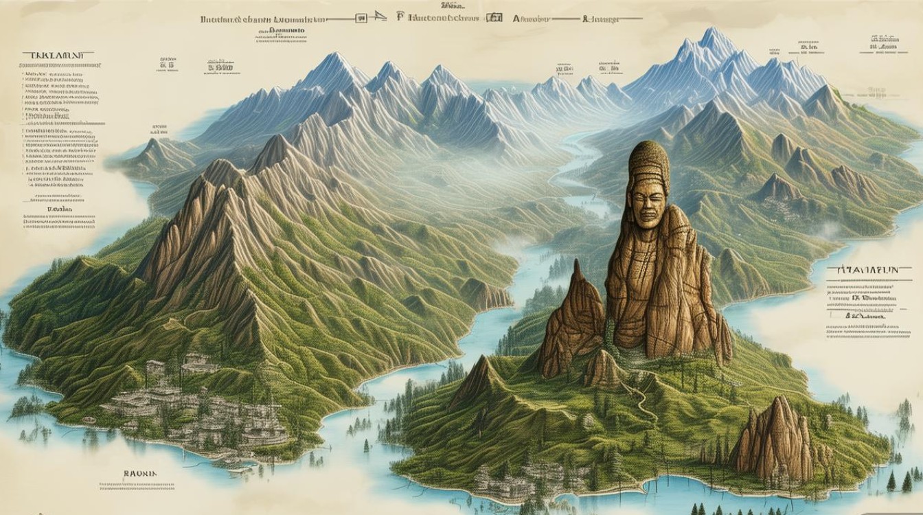 黄山主要景点分布图