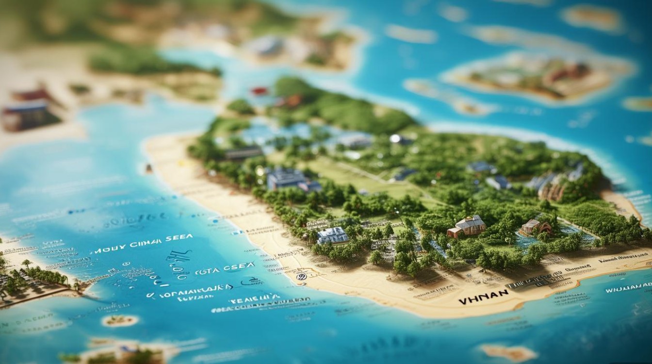 海南主要景点分布图 海南主要景点分布图