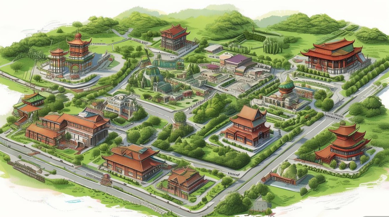 成都旅游景点示意图 成都旅游景点示意图