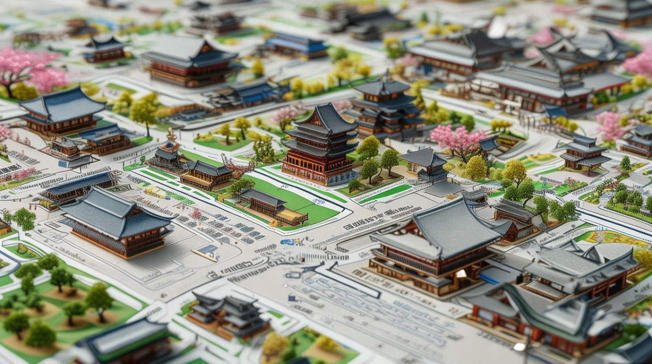 日本京都景点地图 日本京都景点地图