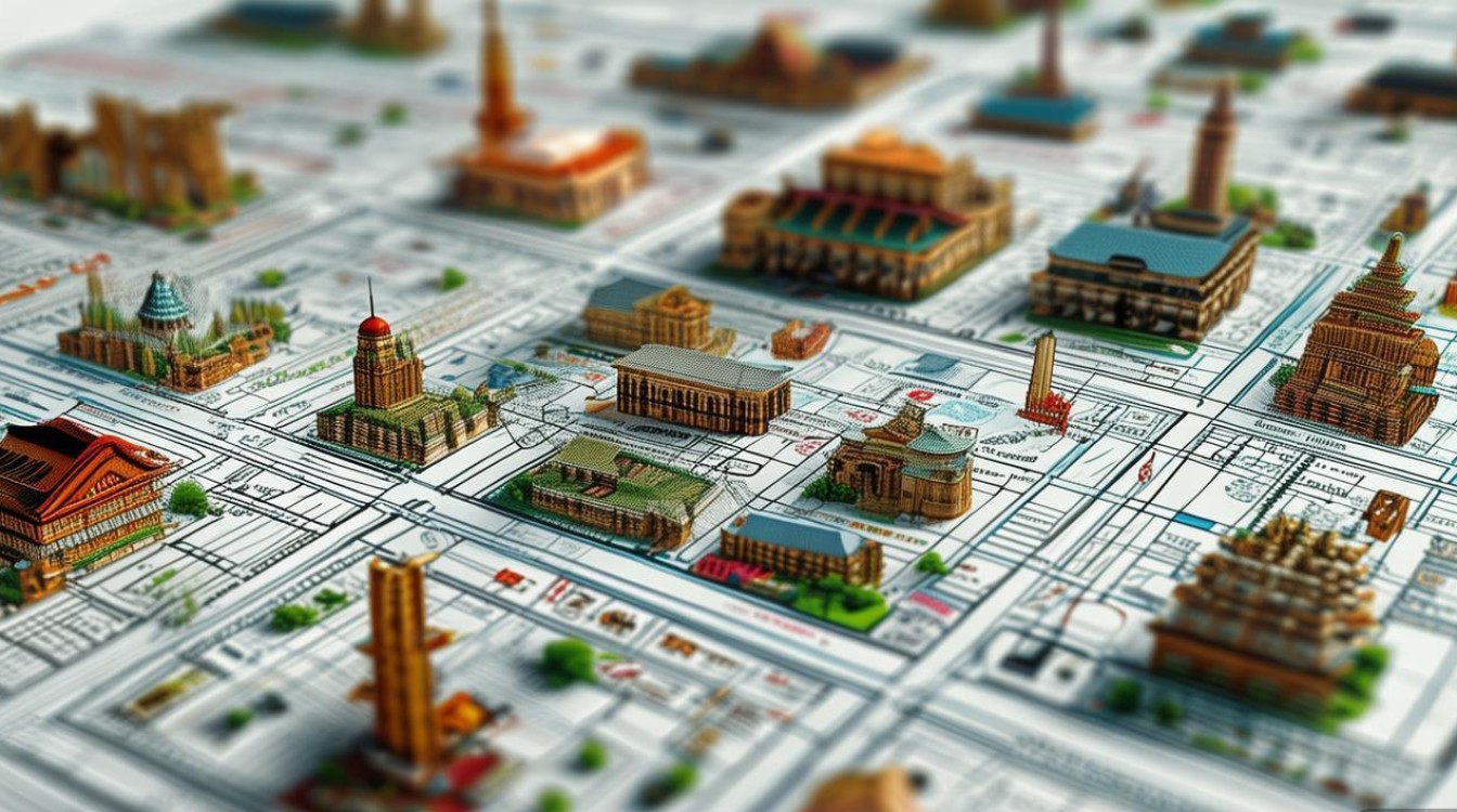 东京景点地图分布图