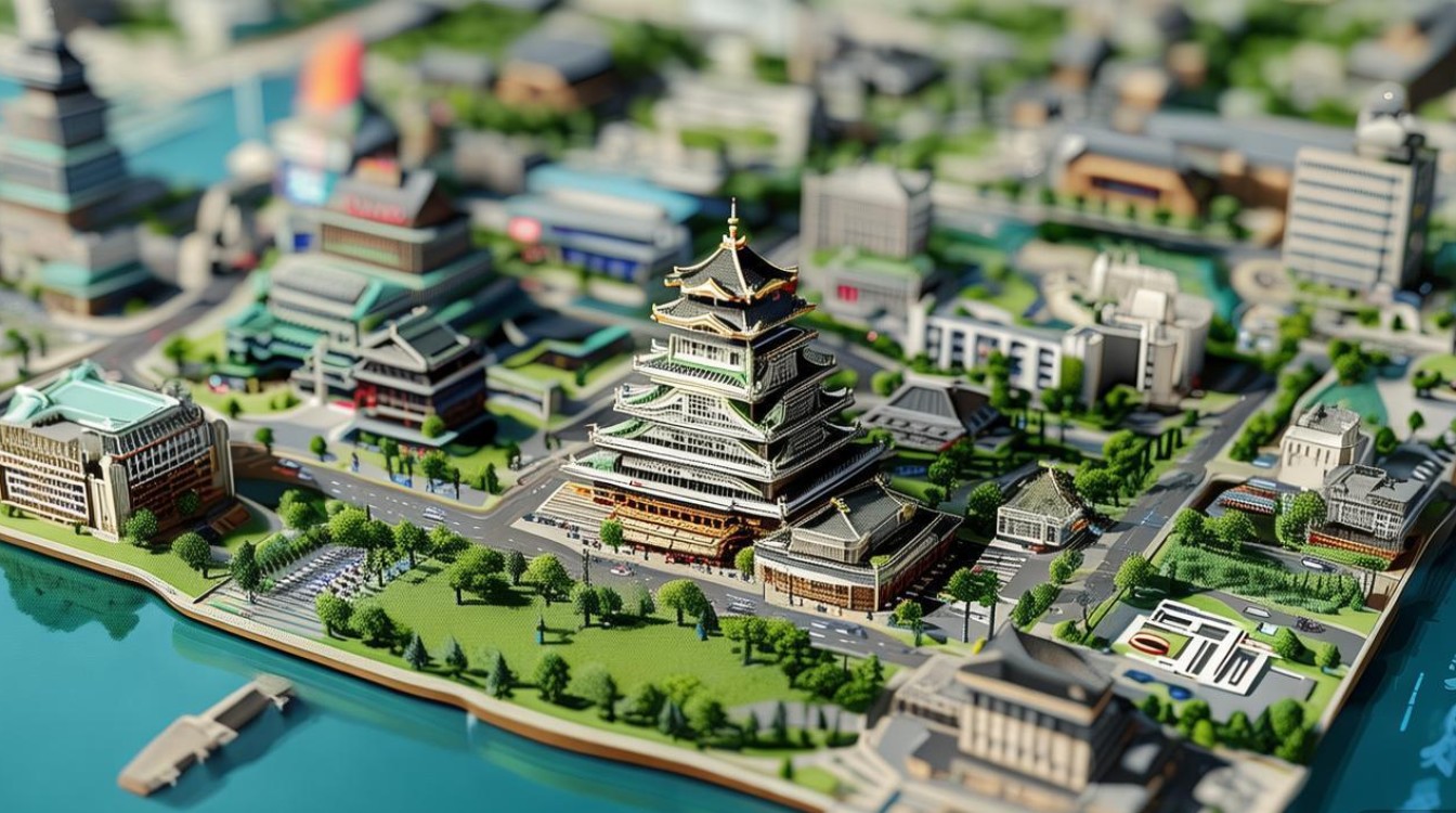 大阪景点分布图