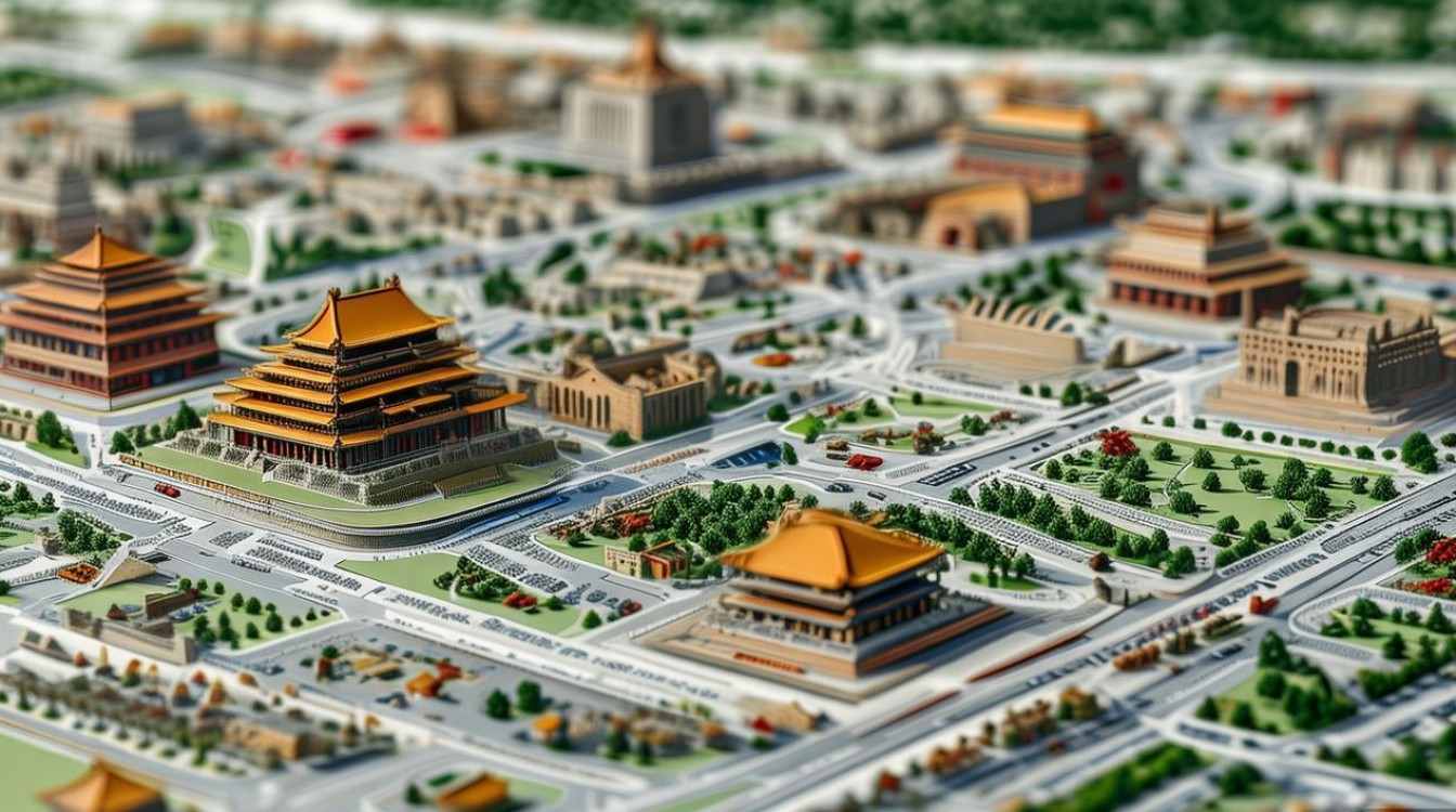 北京市区景点分布图