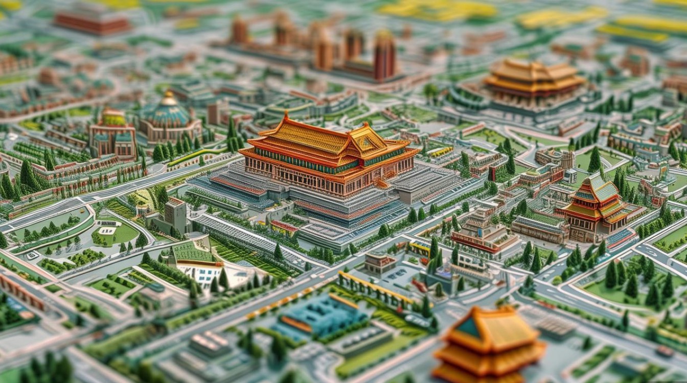 北京市区景点分布图