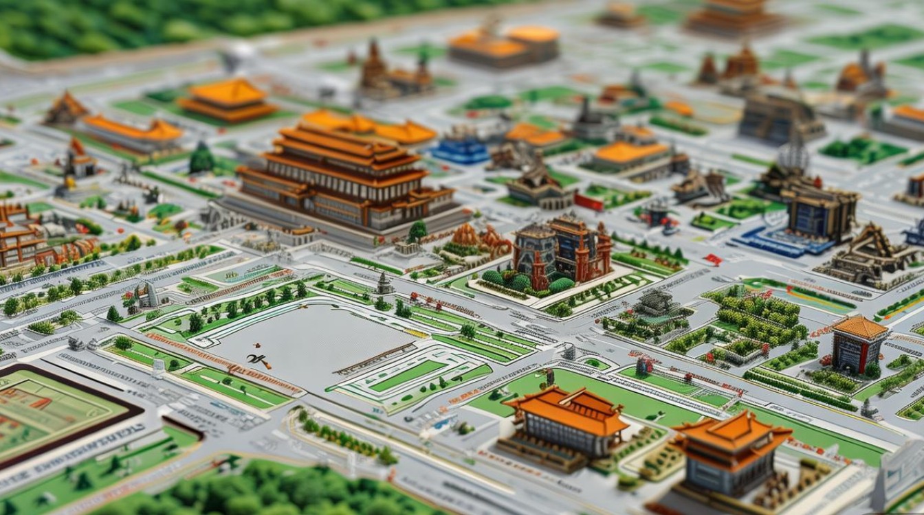 北京市区景点分布图