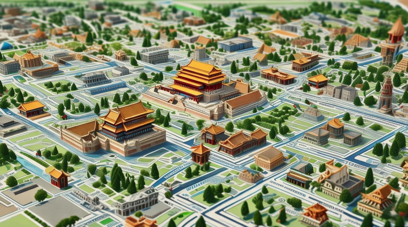 北京旅游景点分布地图