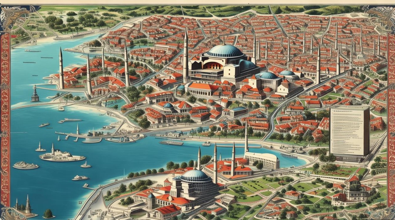 伊斯坦布尔景点地图 伊斯坦布尔景点地图