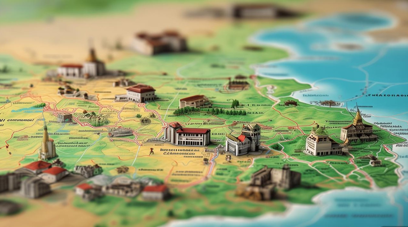 山东旅游景点分布地图