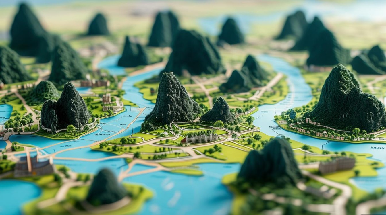 桂林市区景点分布图