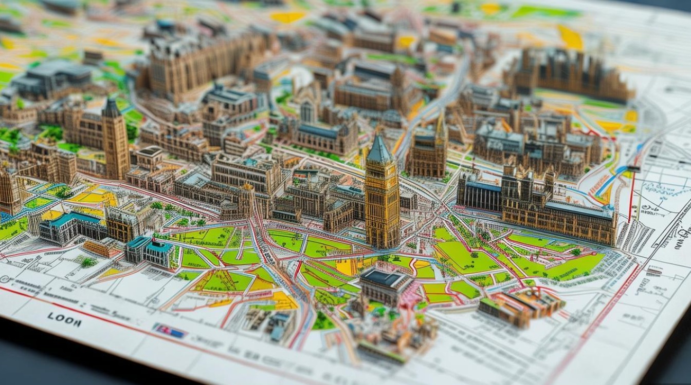 伦敦景点分布图 伦敦景点分布图