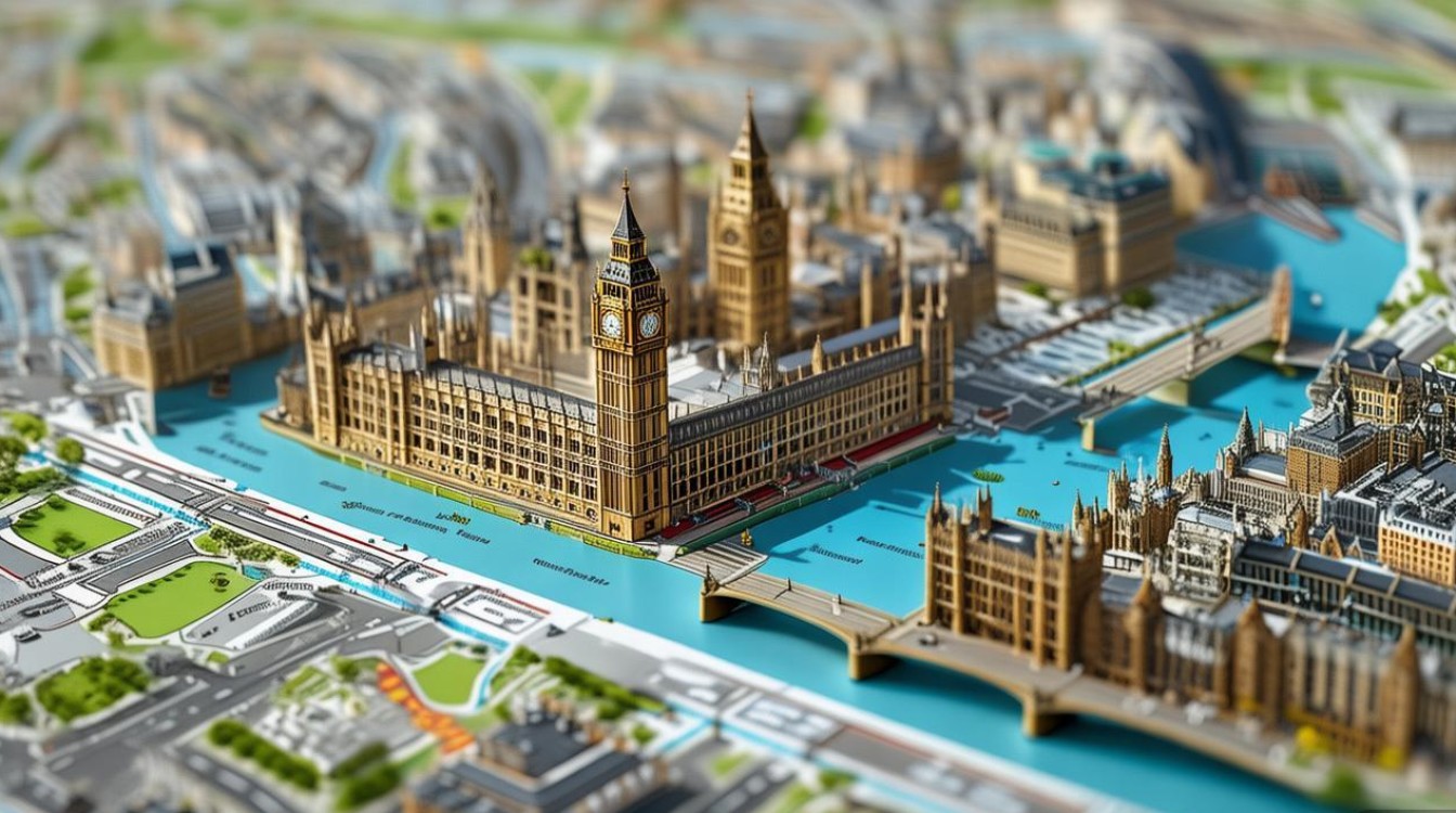 伦敦景点分布图 伦敦景点分布图